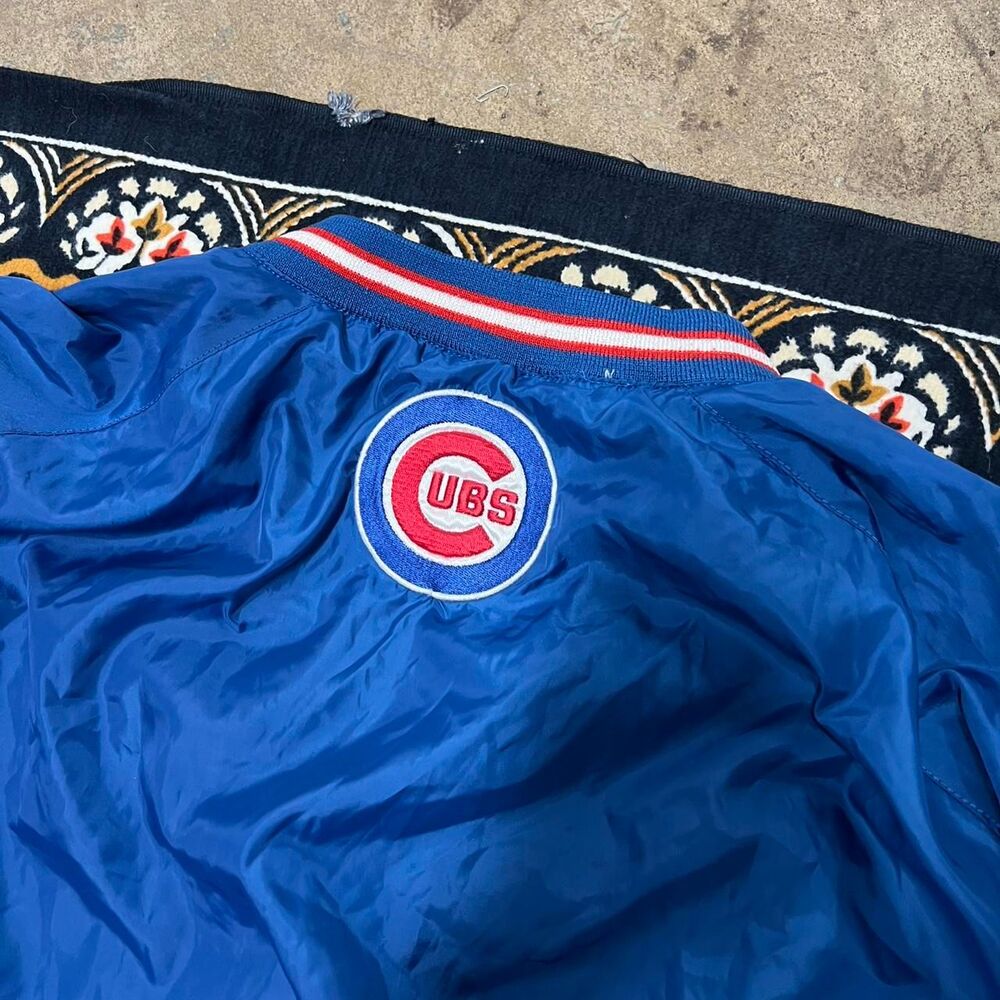 Chicago Cubs 90s windbreaker jacket size XL pullover embroidered nike MLB y2k - Picture 6 of 7